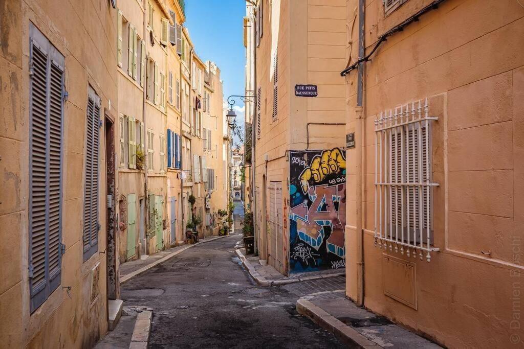 Appartement 5*, Climatise, Avec Terrasse Au Quartier Le Panier Marseilles Exterior foto