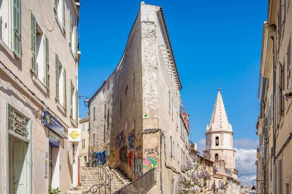 Appartement 5*, Climatise, Avec Terrasse Au Quartier Le Panier Marseilles Exterior foto